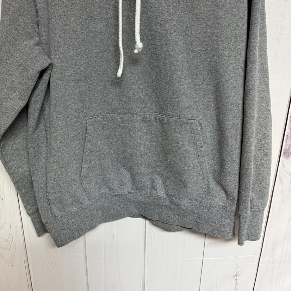 The North Face Heritage Patch Hoodie Men’s Large‎ Gray Kangaroo Pocket EUC